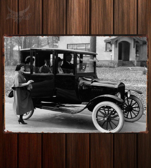 Металлическая табличка Ford Model T Center Door Sedan
